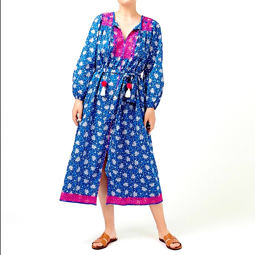 j.crew long sleeve tunic midi dress • size medium